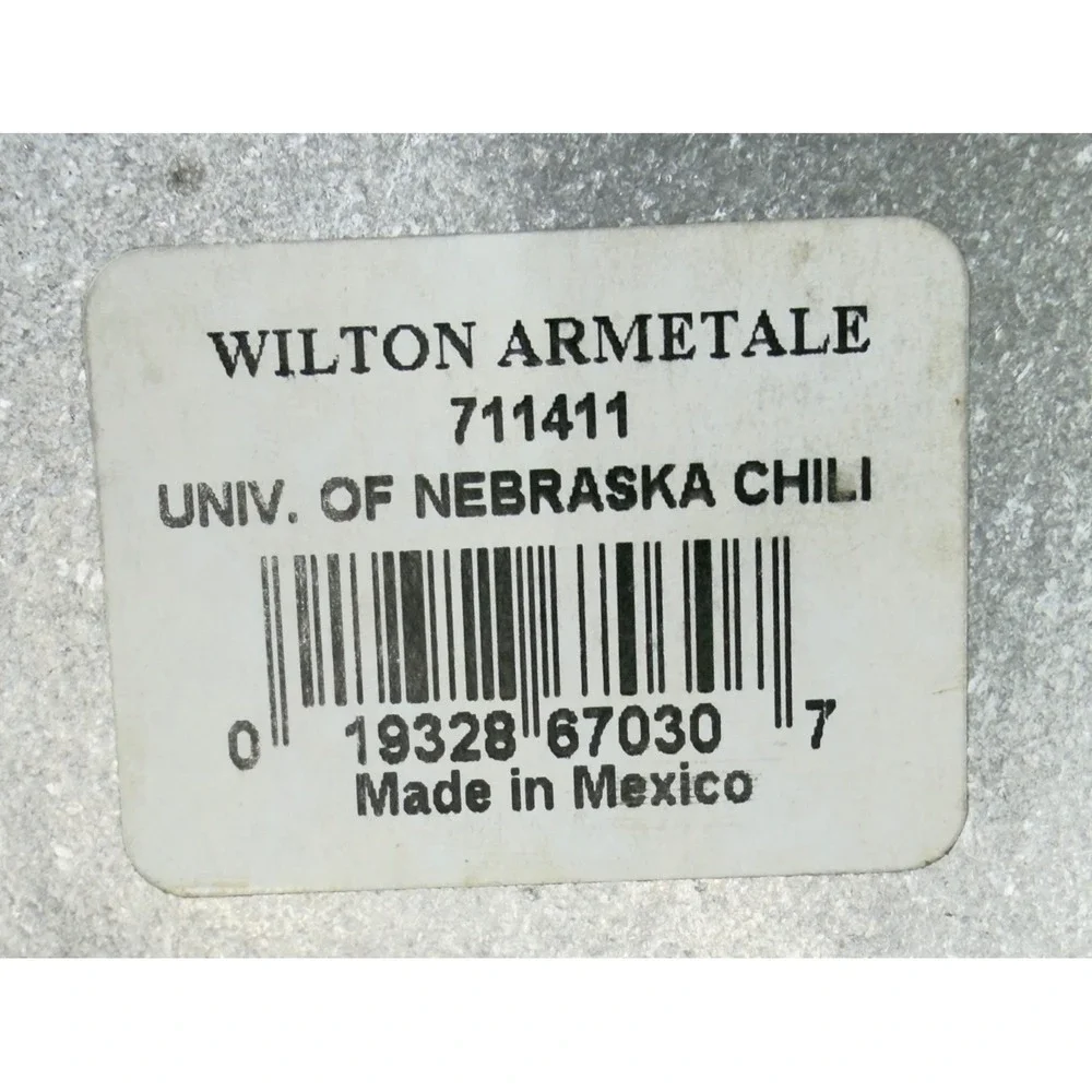 NWOT Wilton Armetale Nebraska Huskers Grillware Chili Pot Game Day Tailgate